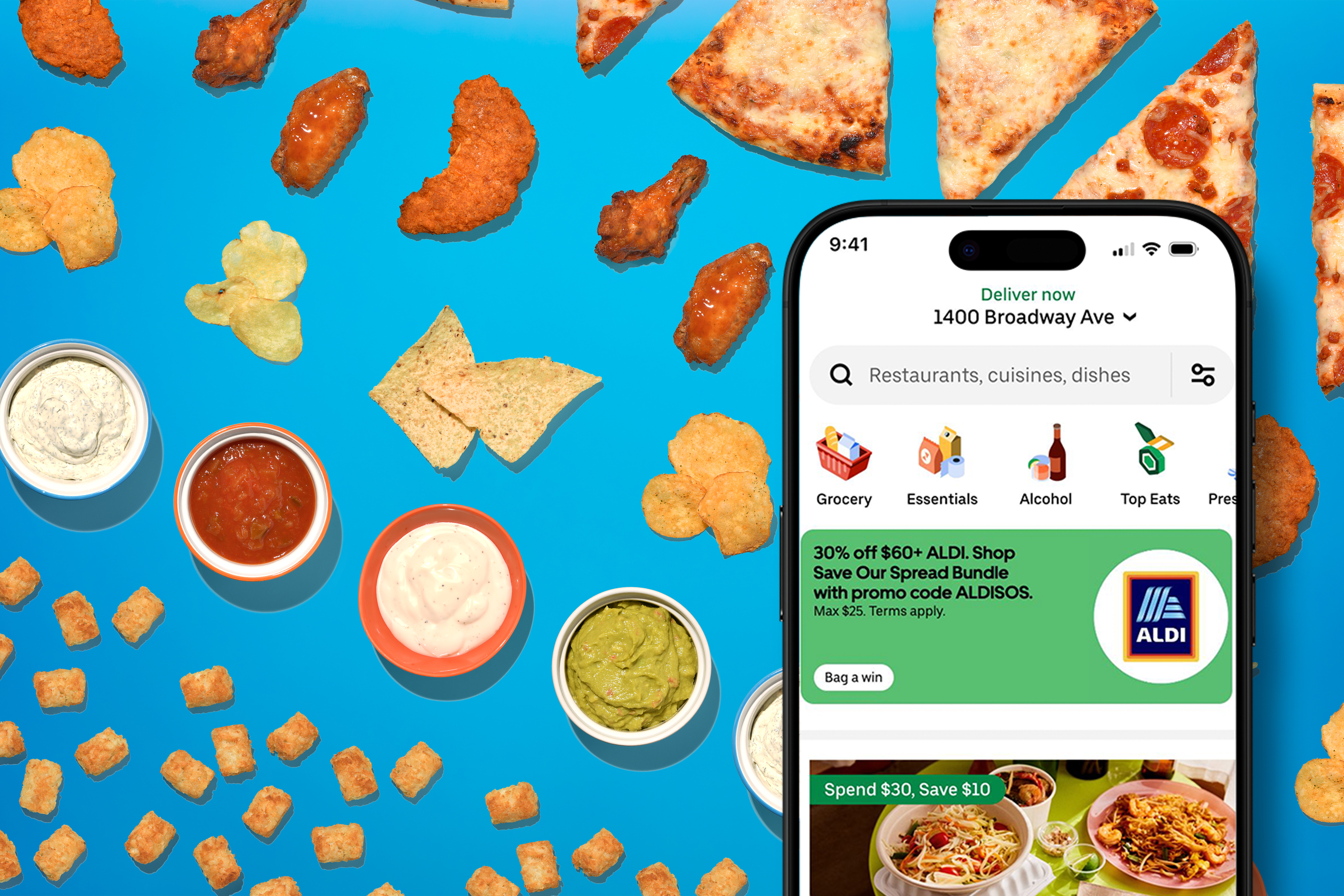 ALDI’s Big Game Bundle Via Uber Eats Wins with Value and Variety