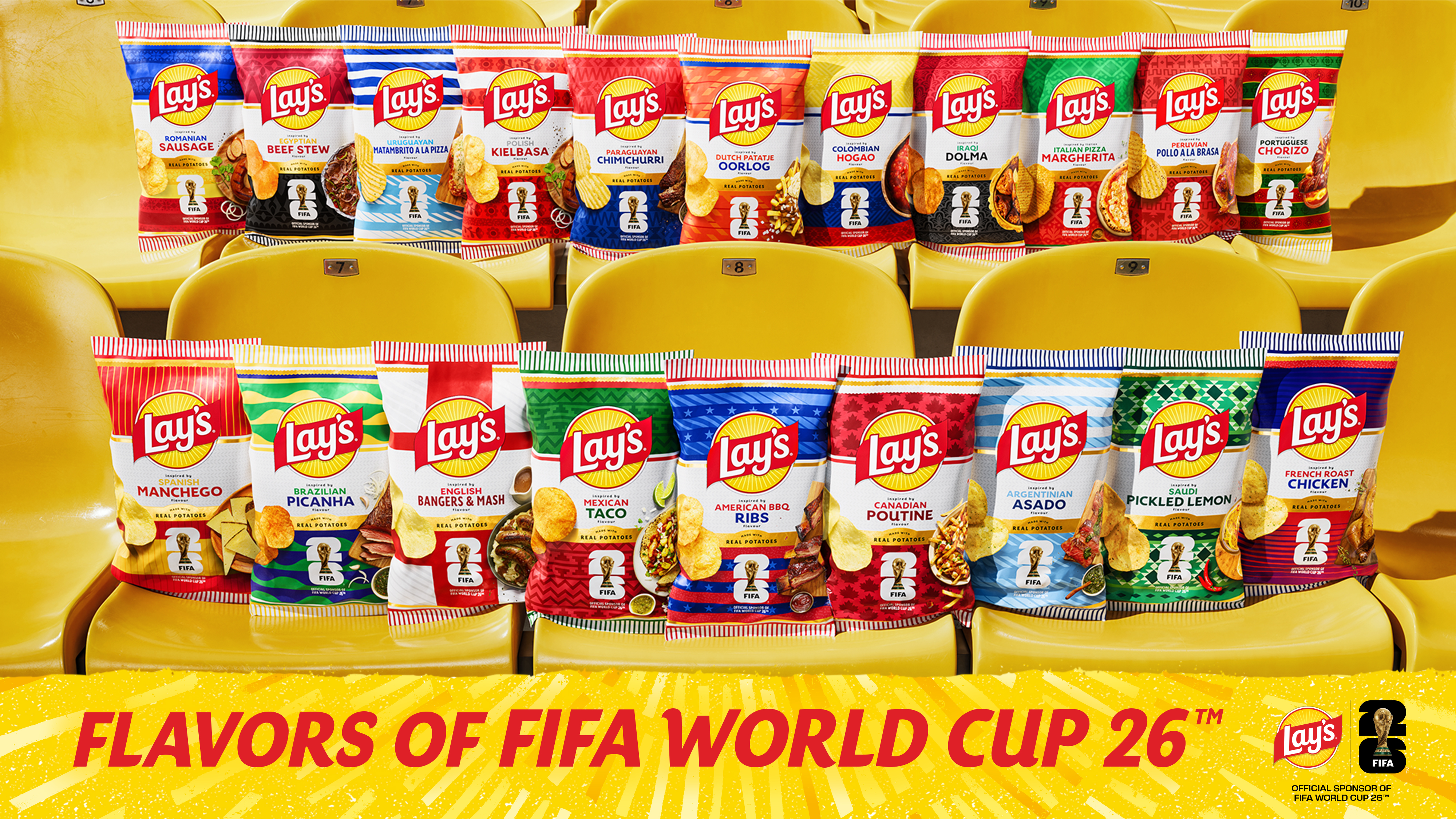 Lay’s Celebrates FIFA World Cup 26 with 40 International Limited-Edition Flavors