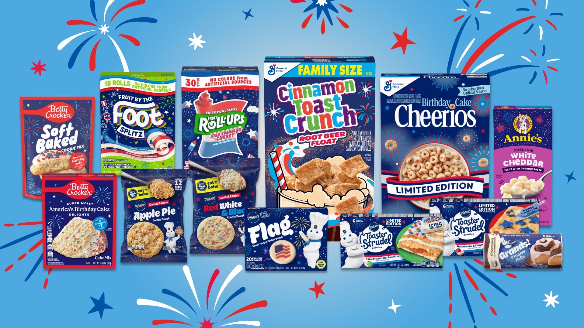 General Mills Celebrates America’s 250th with a Bounty of Red, White and Blue Offerings