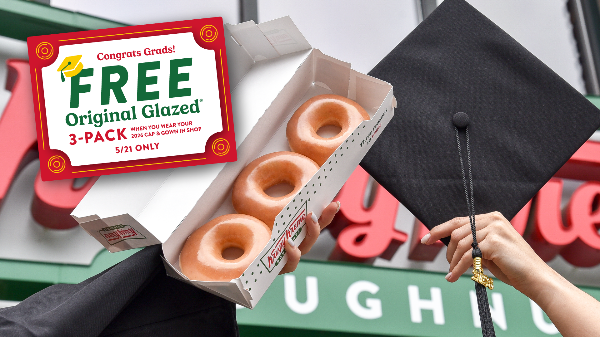Krispy Kreme Celebrates Graduates with the Ultimate Sweet Treat