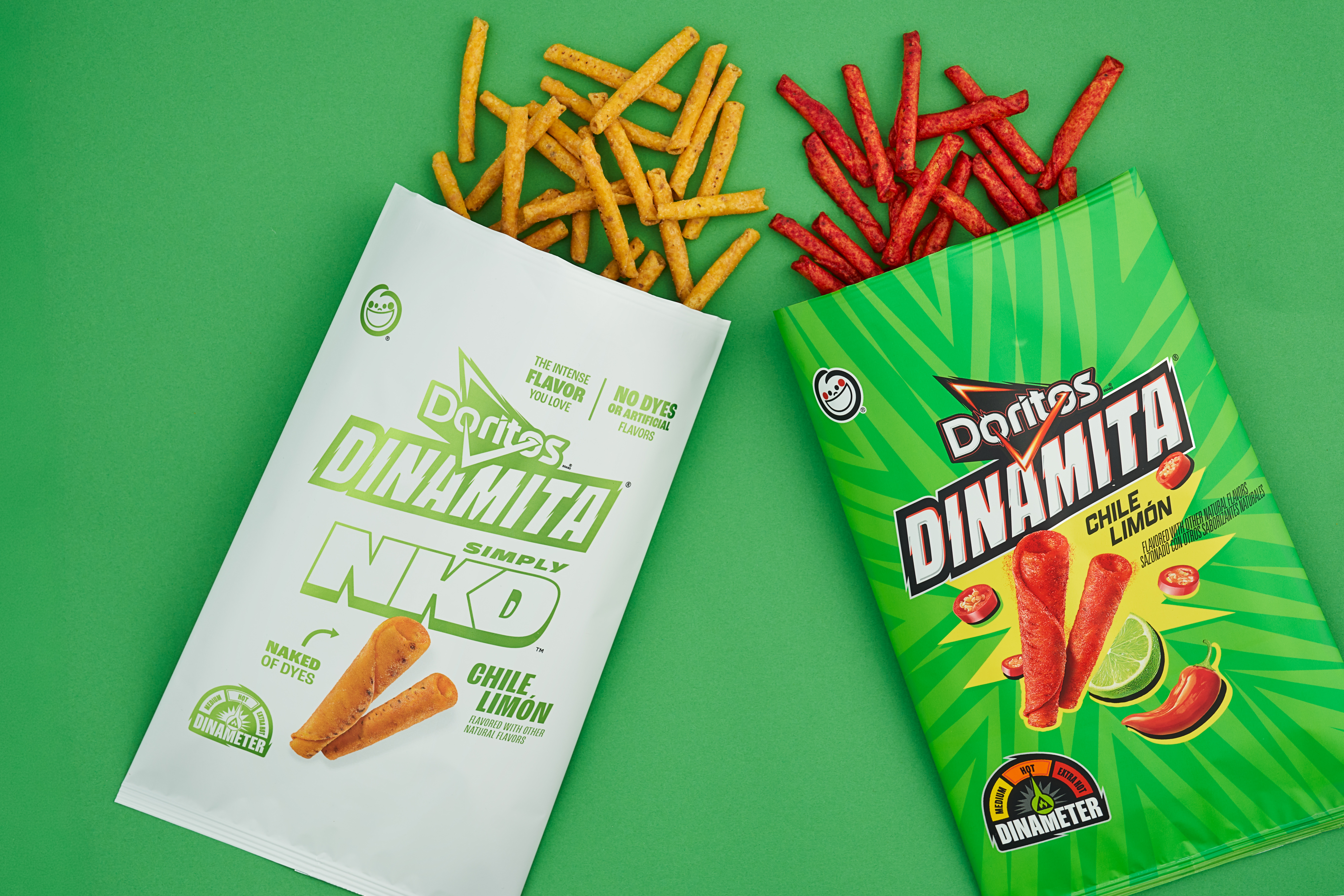 two bags of Doritos Dinamita
