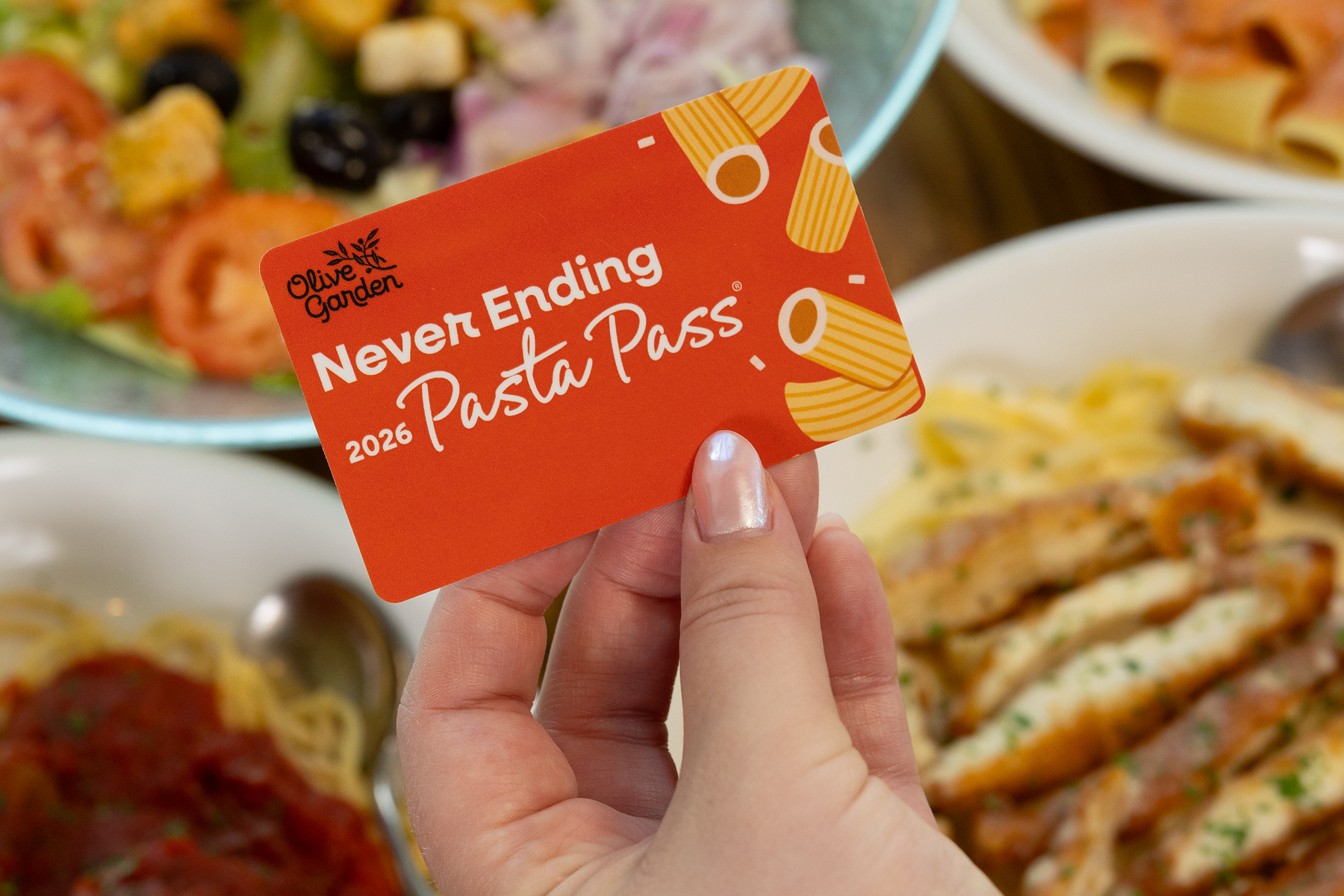 Olive Garden pasta card