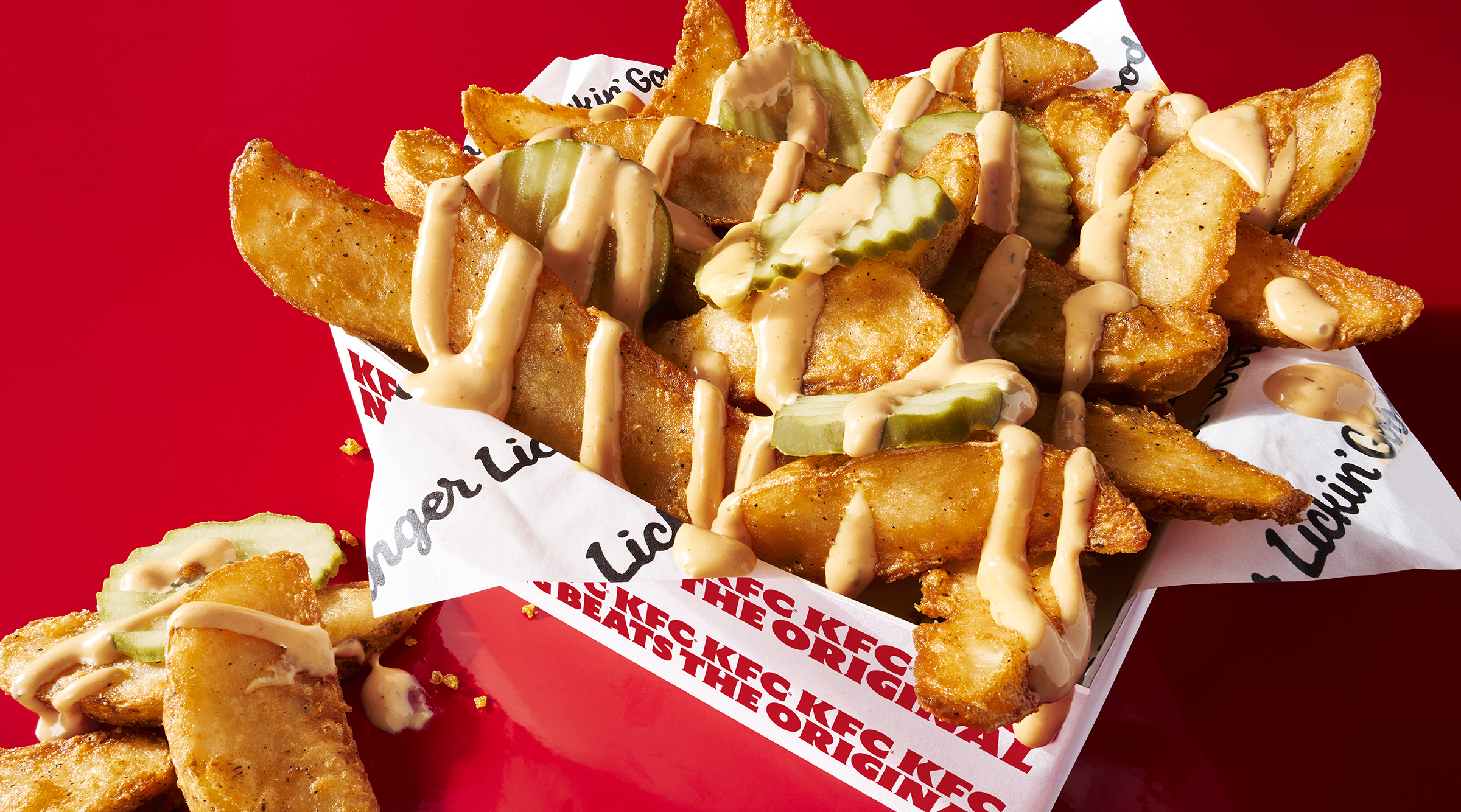 KFC Hot Ranch Loaded Wedges Pairs Perfectly with Double Crispy Hot Wings