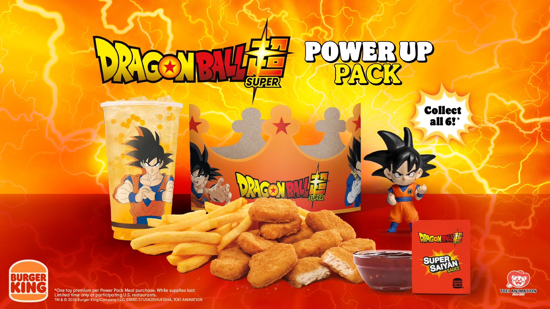 Dragon Ball Super Menu at Burger King