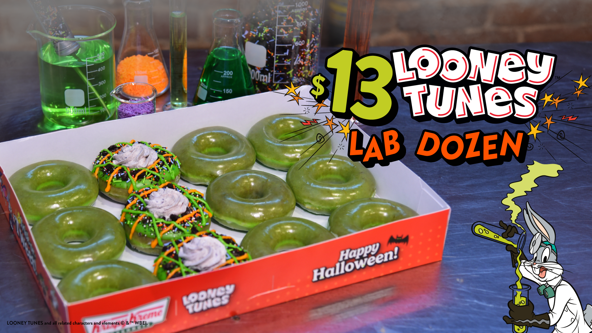 Krispy Kreme Opens the Box to the Ultimate Looney Tunes Lab Dozen